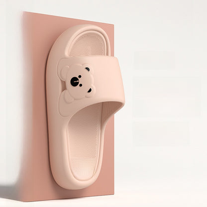 Thick-bottomed travel home portable bathroom slippers