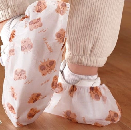 Thick disposable shoe covers for indoor use