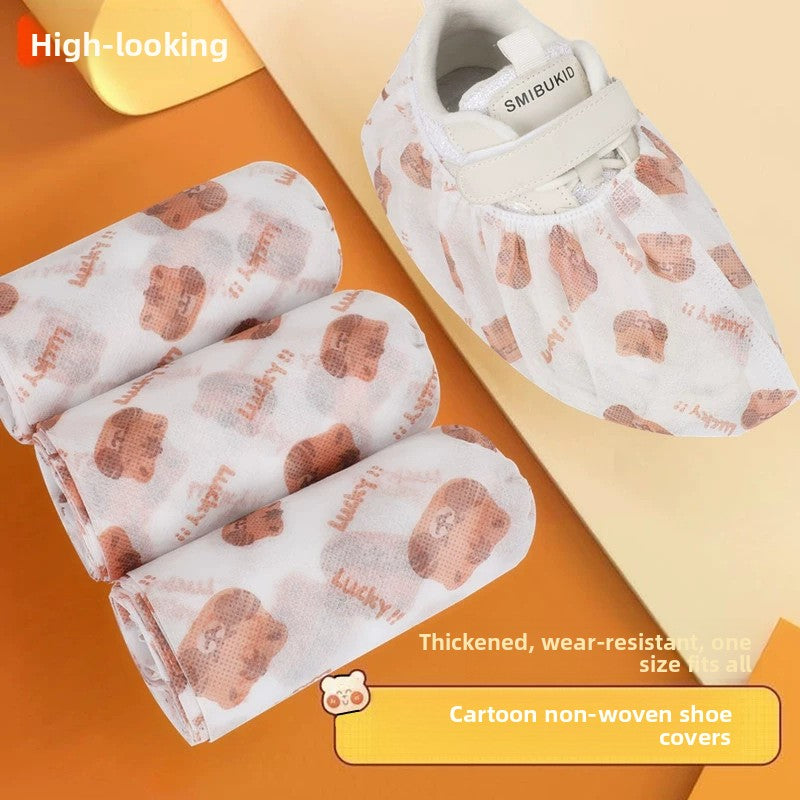 Thick disposable shoe covers for indoor use