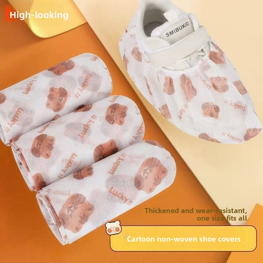 Thick disposable shoe covers for indoor use