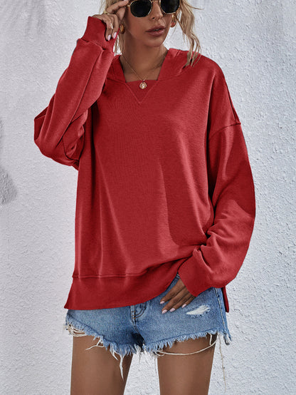 Thick-fabric hooded casual hoodie