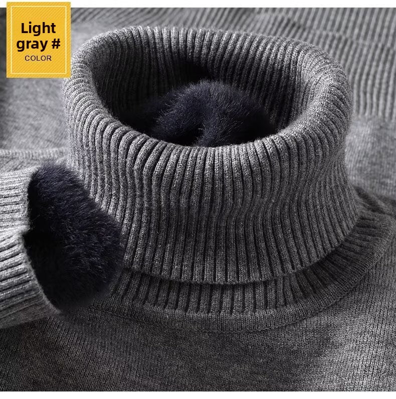 Thick-fabric knitted sweater