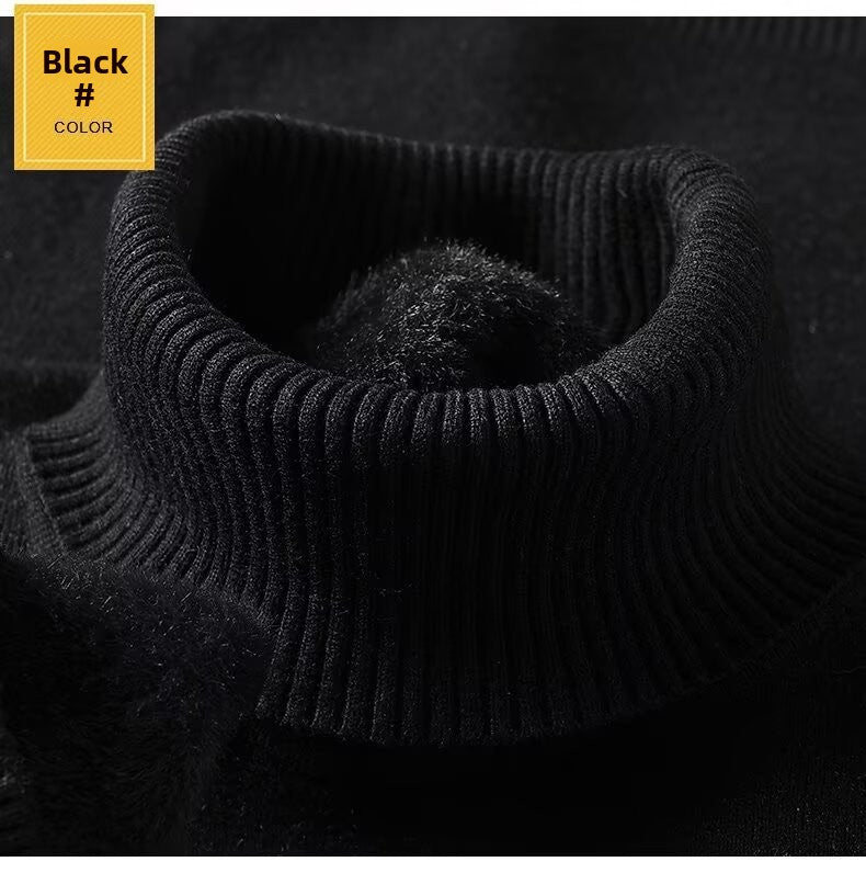 Thick-fabric knitted sweater