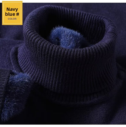 Thick-fabric knitted sweater