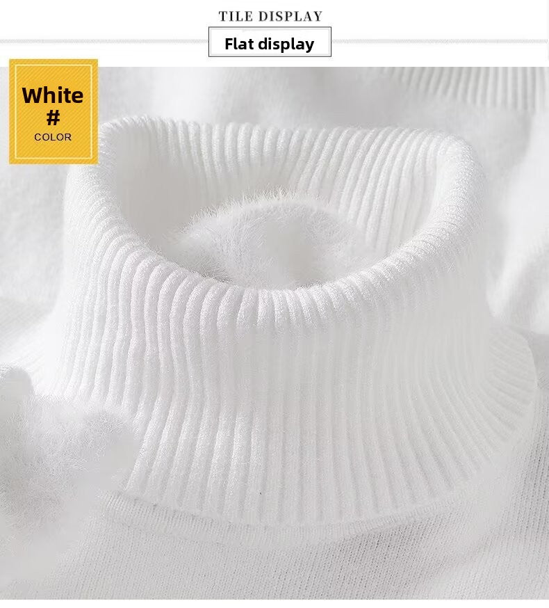 Thick-fabric knitted sweater