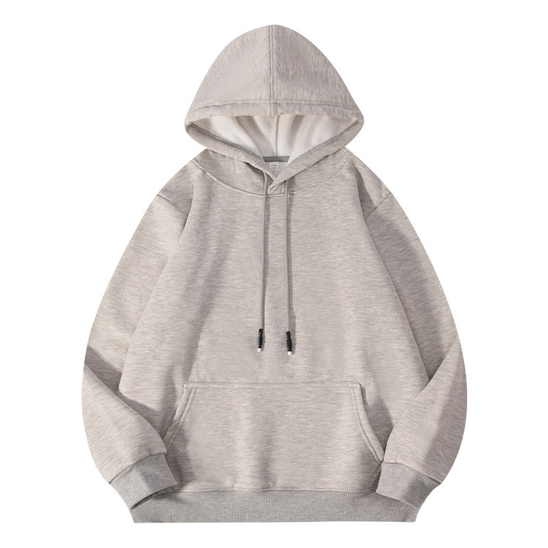 Thick-fiber hooded cotton long-sleeved hoodie