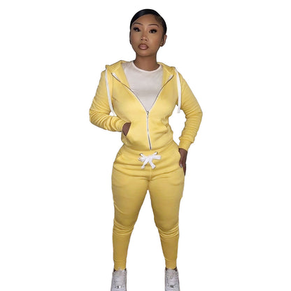 Thick fleece pullover sport casual outfit