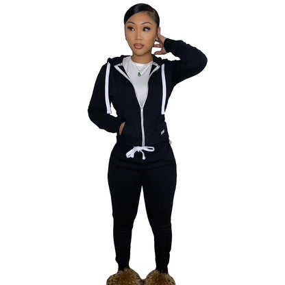 Thick fleece pullover sport casual outfit