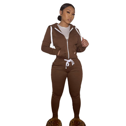 Thick fleece pullover sport casual outfit