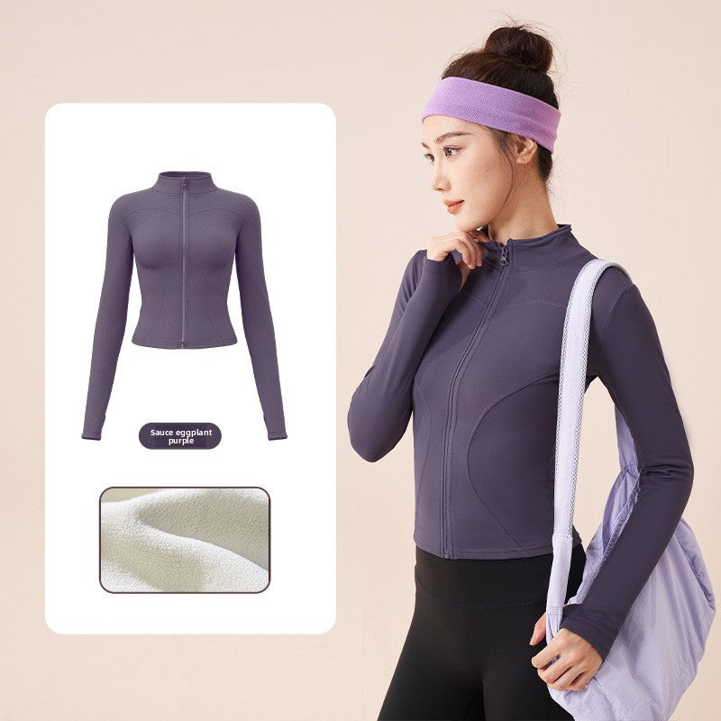 Thick fleece yoga pants