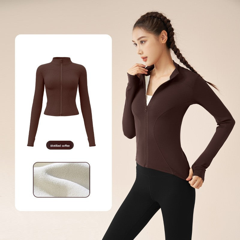 Thick fleece yoga pants