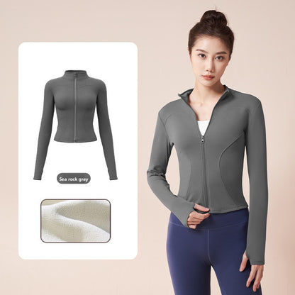 Thick fleece yoga pants