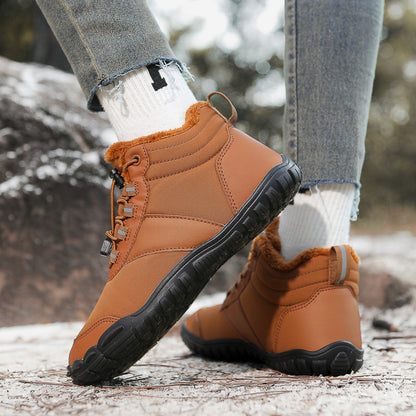 Thick-fur lined snow boots