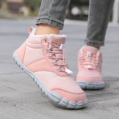 Thick-fur lined snow boots