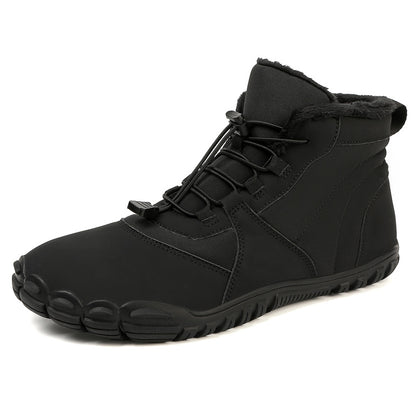 Thick-fur lined snow boots
