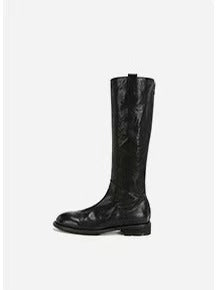 Thick Heel Mid-High Boots