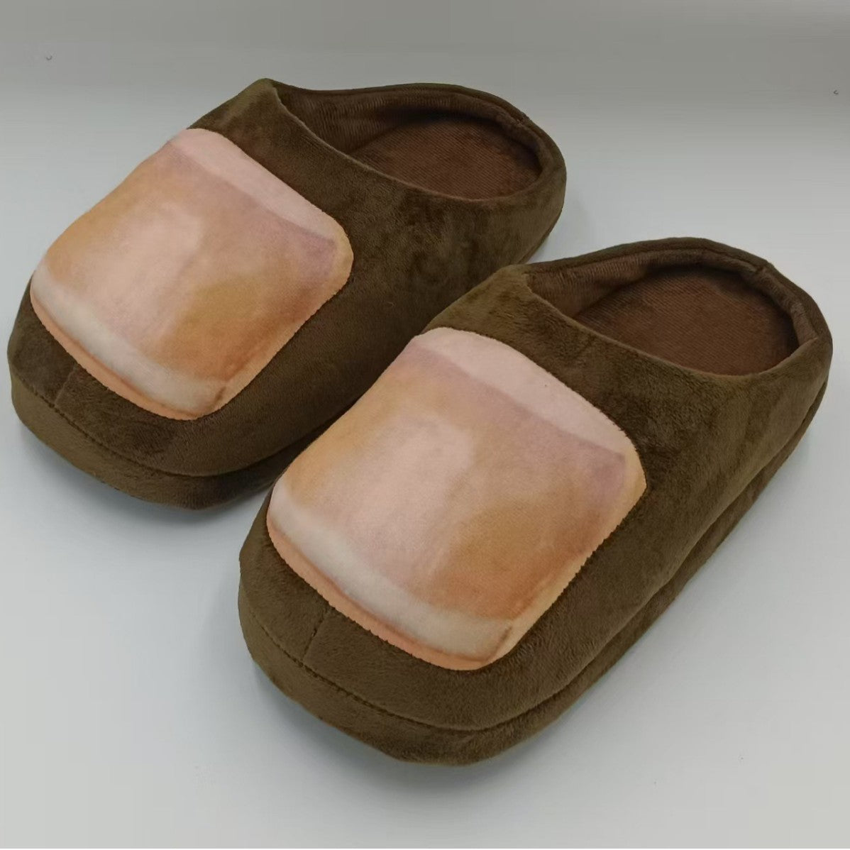 Thick Sole Cotton Slippers with Nail Cover