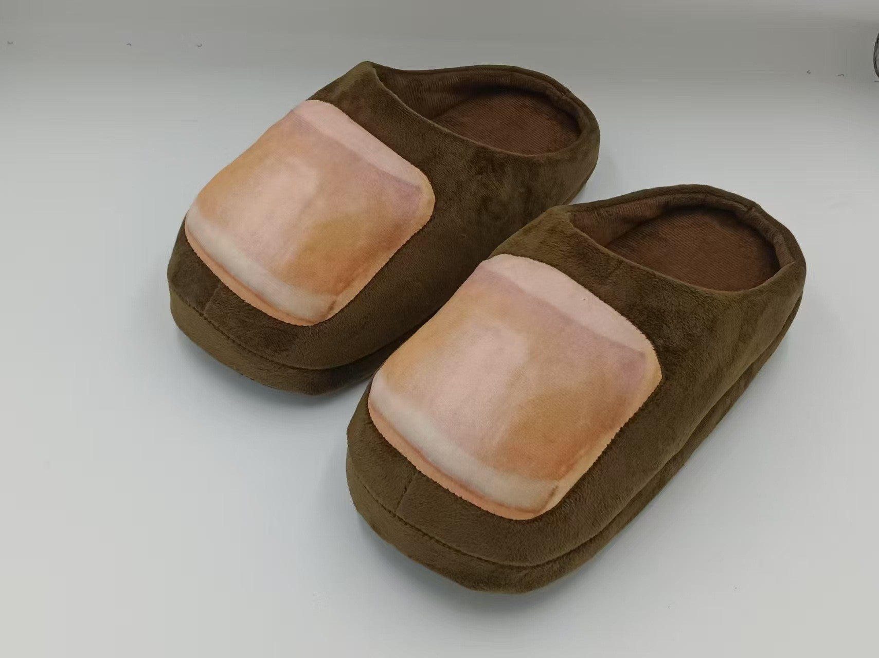Thick Sole Cotton Slippers with Nail Cover