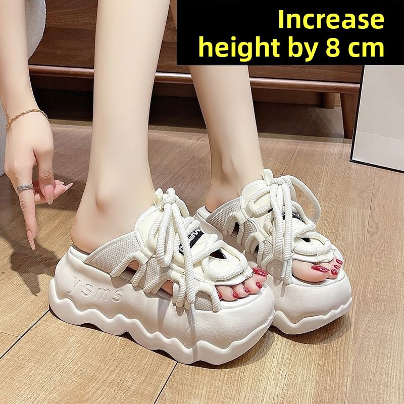 Thick-soled flip-flops