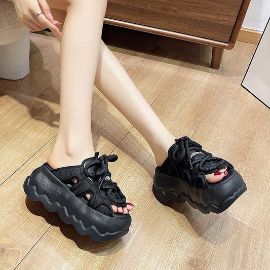 Thick-soled flip-flops