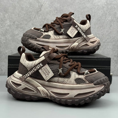 Thick-soled height-increasing sneakers