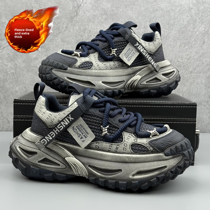 Thick-soled height-increasing sneakers