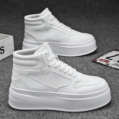 Thick-Soled High-Top Men's Shoes