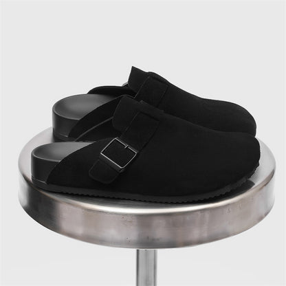 Thick-soled retro flip-top Boken shoes