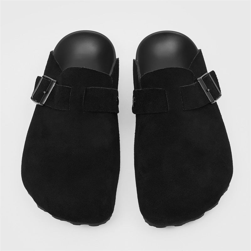 Thick-soled retro flip-top Boken shoes