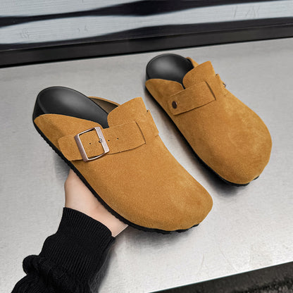 Thick-soled retro flip-top Boken shoes