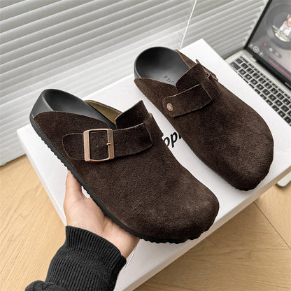 Thick-soled retro flip-top Boken shoes