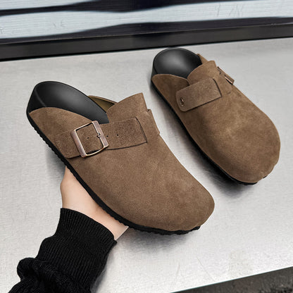 Thick-soled retro flip-top Boken shoes
