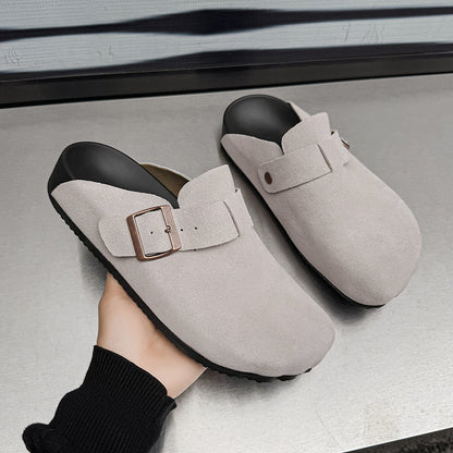 Thick-soled retro flip-top Boken shoes