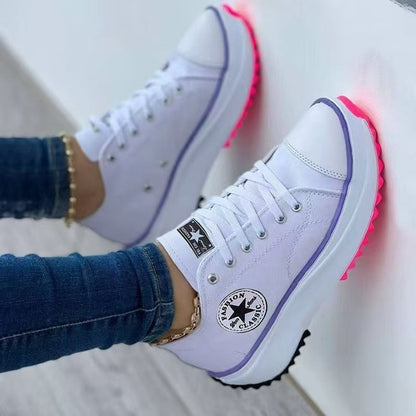 Thick-Soled Slip-On Women's Shoes
