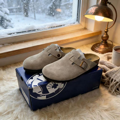 Thick-Soled Slippers for Outdoor Wear, Same Style Birkenstock Height-Increasing Closed-Toe Slippers