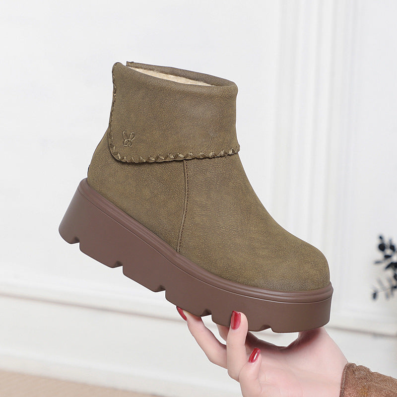 Thick-Soled Snow Boots