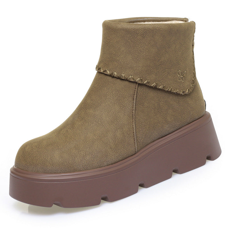 Thick-Soled Snow Boots