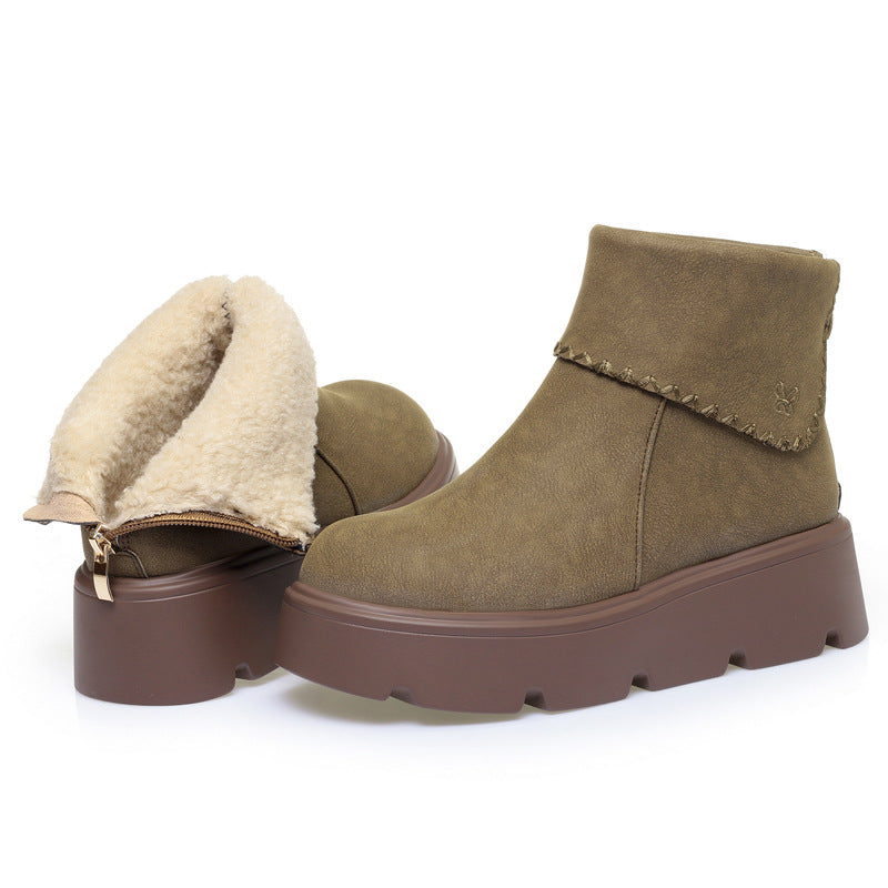 Thick-Soled Snow Boots