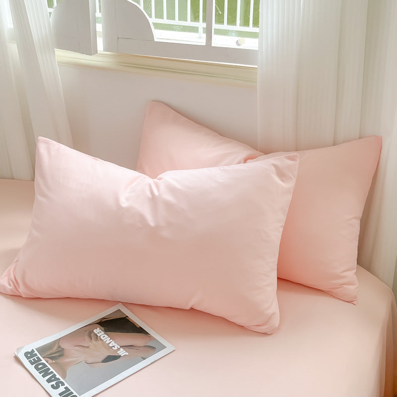 Thick solid color pillowcase