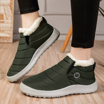 Thick-waist cotton shoes