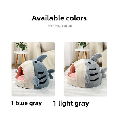 Thick-walled closed-type warm cat bed