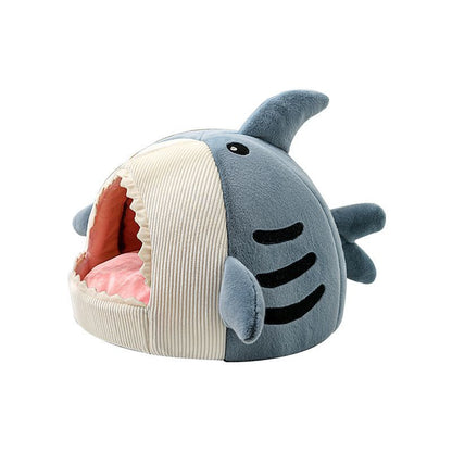Thick-walled closed-type warm cat bed