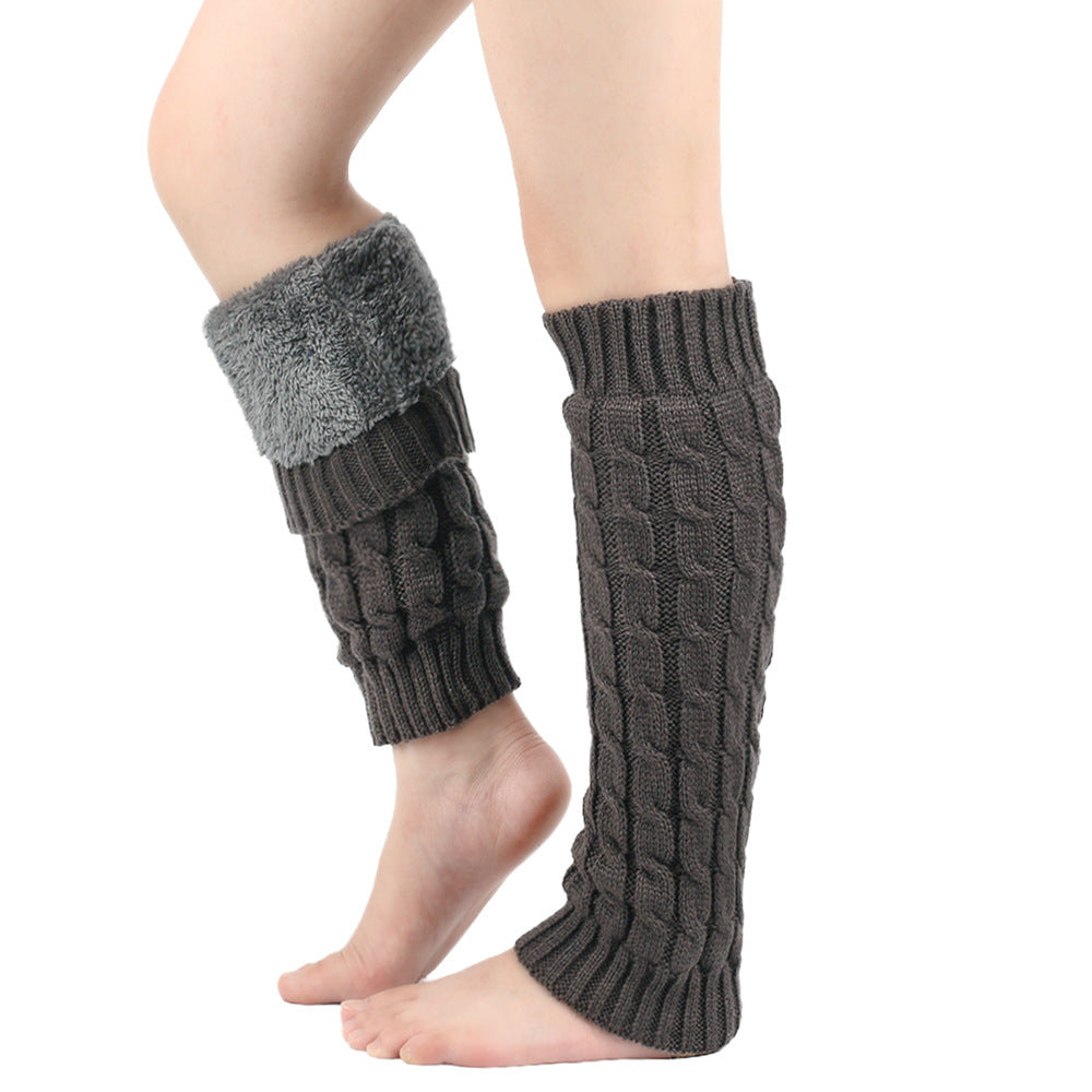 Thick woolen sock with fluffy lining