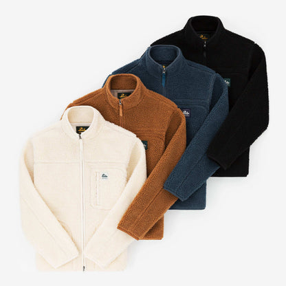 Thick woolen zipper jacket