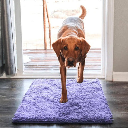 Thickened and encrypted ultra-fine fiber Chenille floor mat