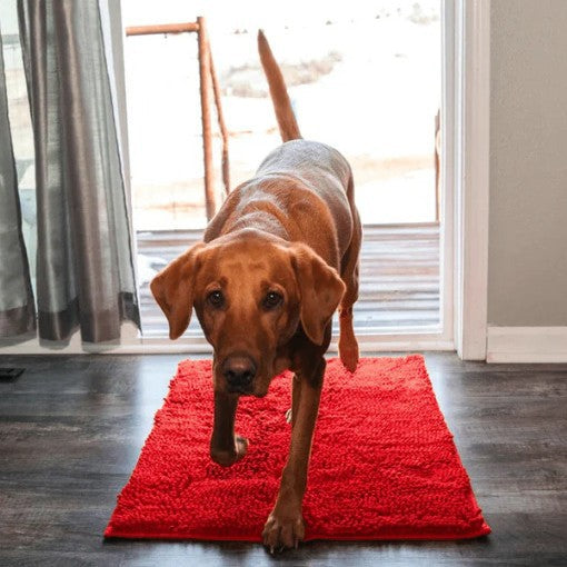 Thickened and encrypted ultra-fine fiber Chenille floor mat