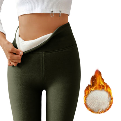 Thickened and fleece-lined leggings for women
