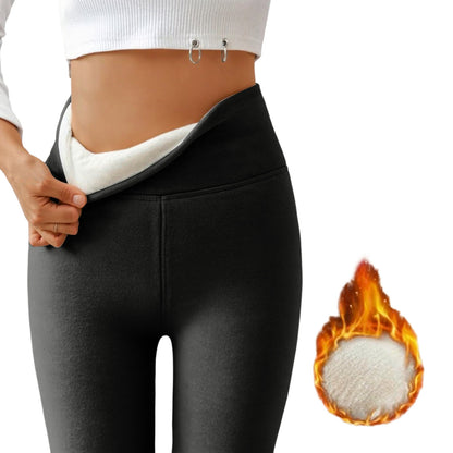 Thickened and fleece-lined leggings for women