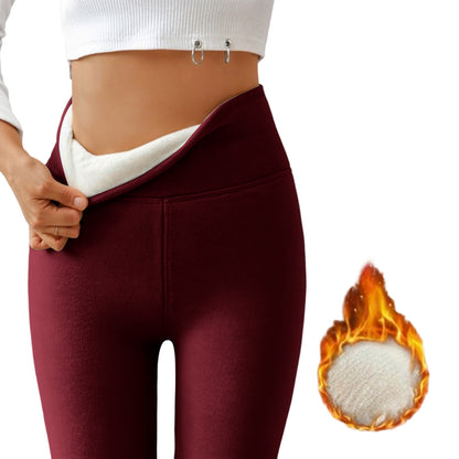 Thickened and fleece-lined leggings for women