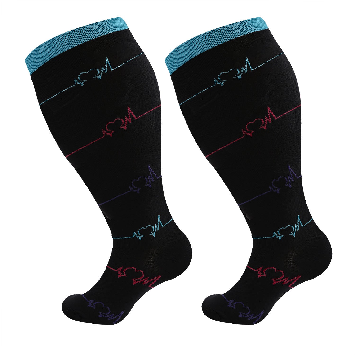 Thickened and oversized compression stockings